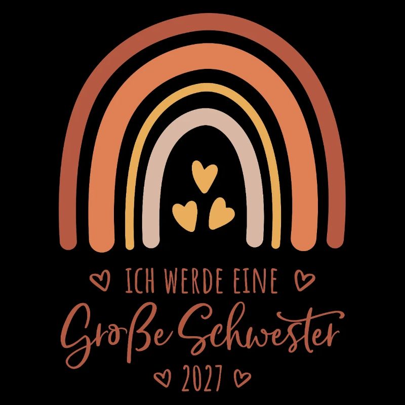 Ich werde eine Große Schwester 2027 Regenbogen
