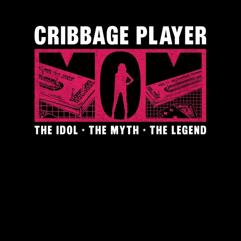 Joueur de cribbage maman l’idole le jeu de cribbage