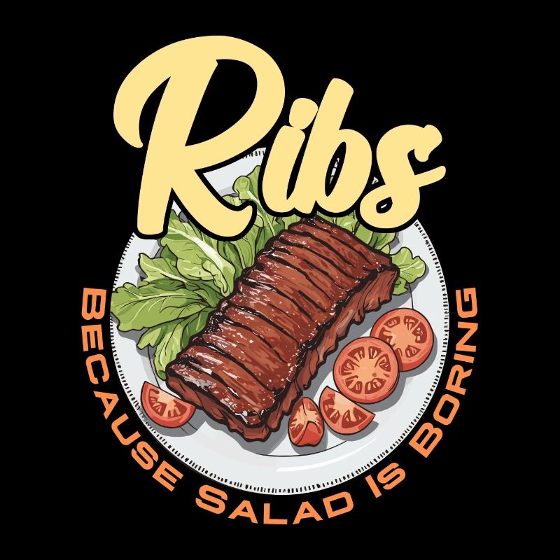 Côtes levées Parce que la salade est ennuyeuse Viande grillée Côtes levées BBQ