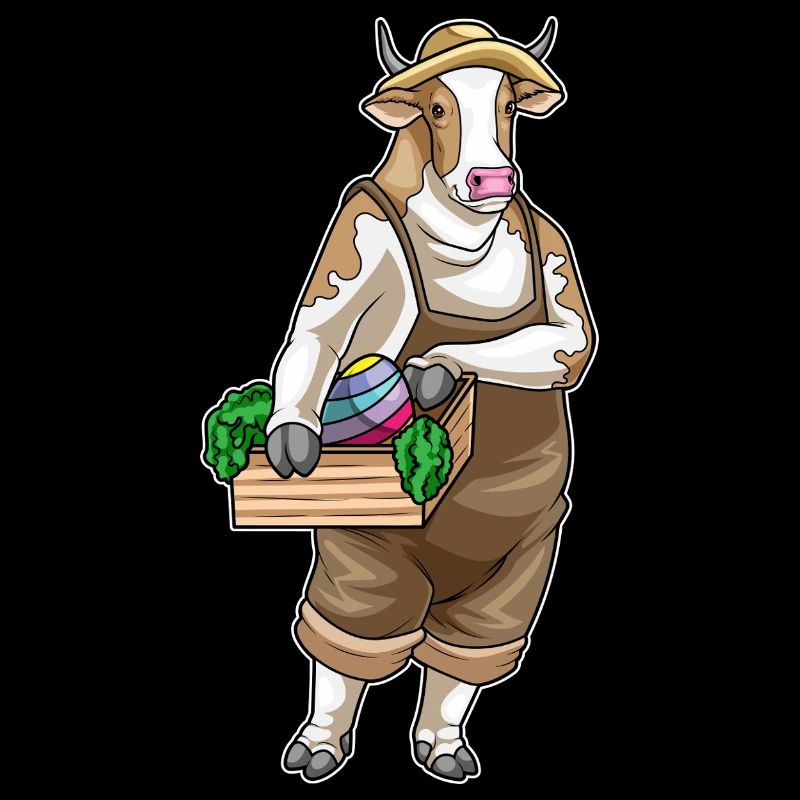 Cow Easter Farmer