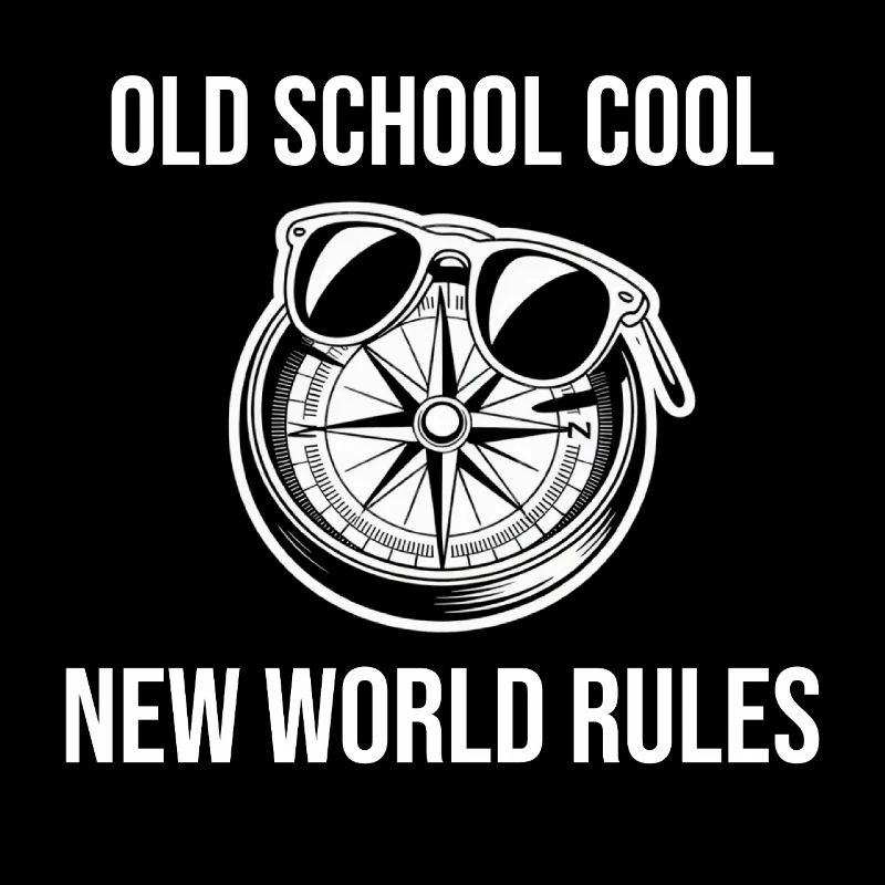 Old School Cool New World Rules Compass