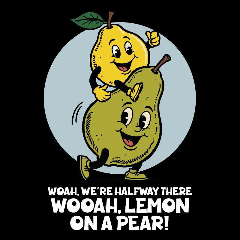 Zitrone auf einer Birne