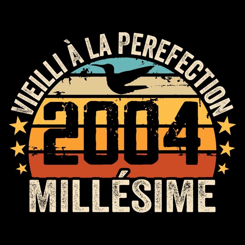 Millésime 2004 Cadeau D’anniversaire Rétro 2004