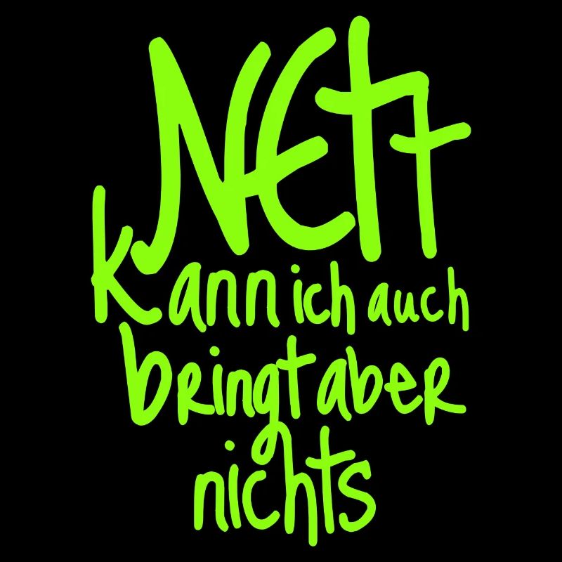 Neon Grüne Handlettering Botschaft auf Schwarz