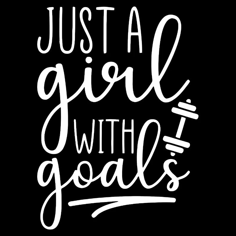 Juste une fille avec des objectifs - Motivation pour la forme physique