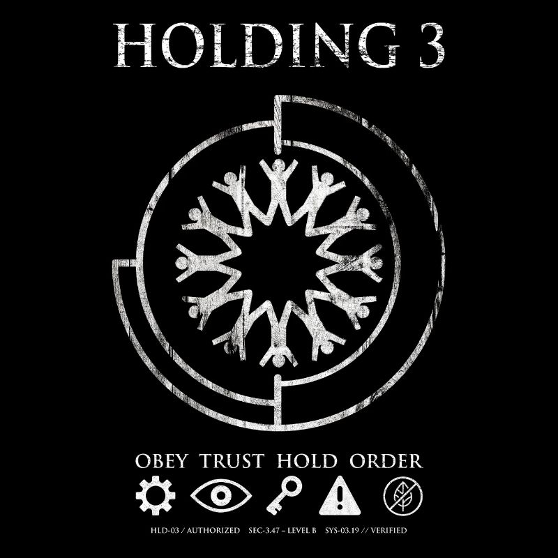 Holding 3 – Dystopisches Sci-Fi-Emblem-Design