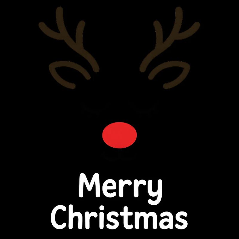 Cerf Rudolph Joyeux Noël doux