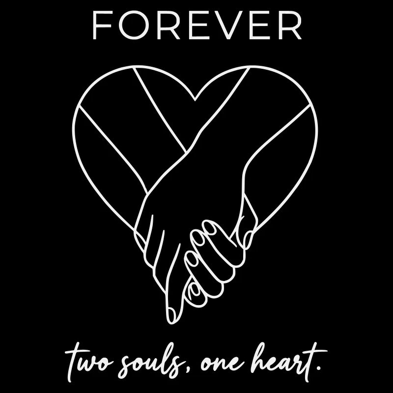Forever Valentine - Two Souls One Heart White