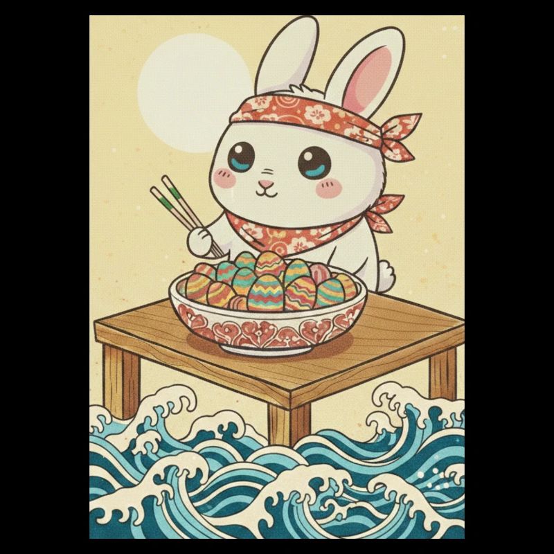 Lapin de Pâques Kawaii