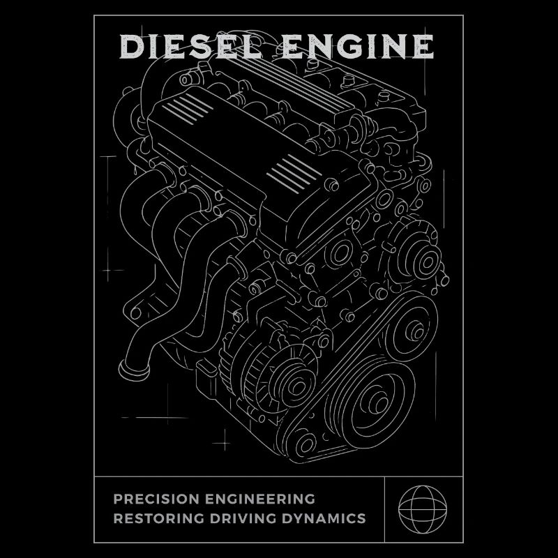 Plan de moteur diesel