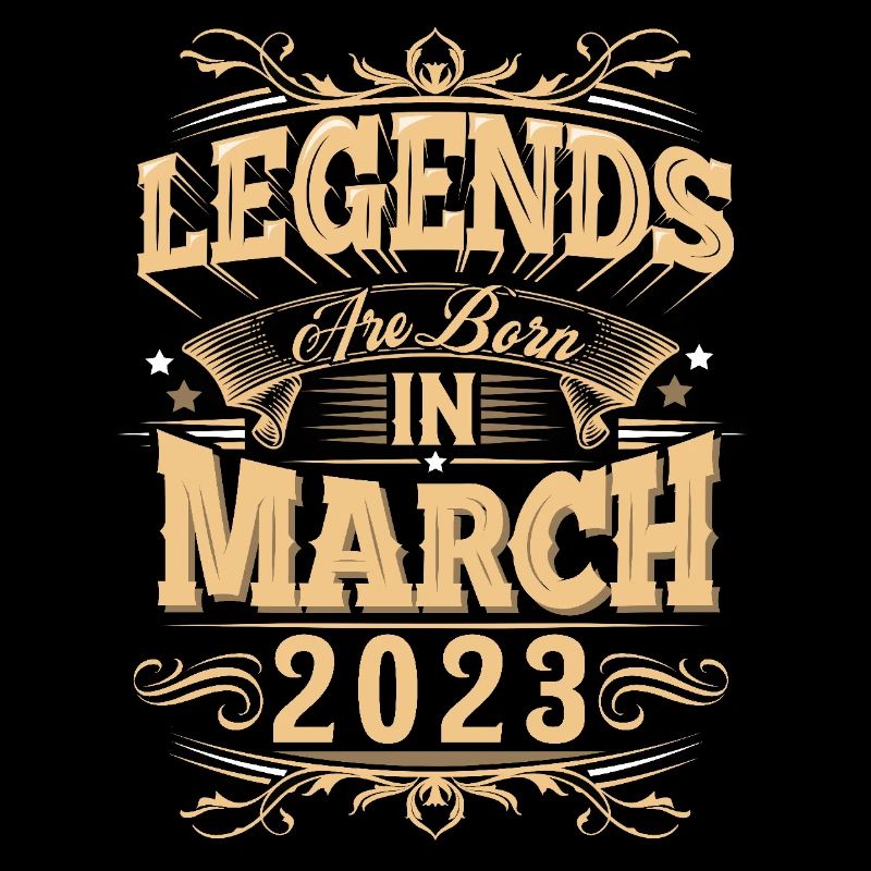 March 2023 Birthday Legend