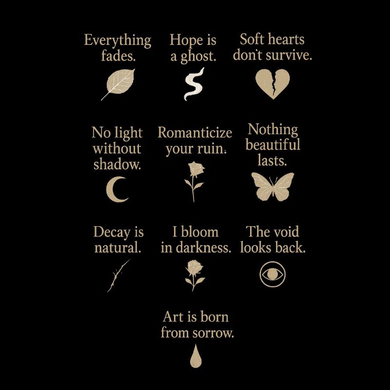 Motivational dark poetry lyrics