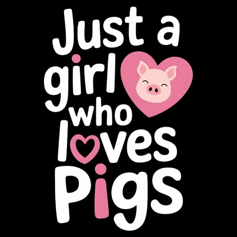 Nur ein Mädchen, das Schweine liebt