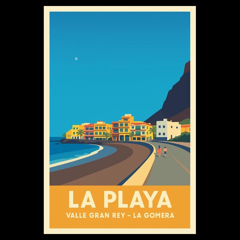 La Playa Affiche Valle Gran Rey