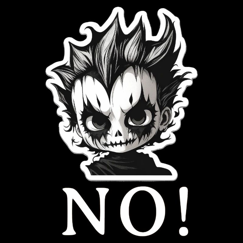 Punk Skull Mohawk NO - NO