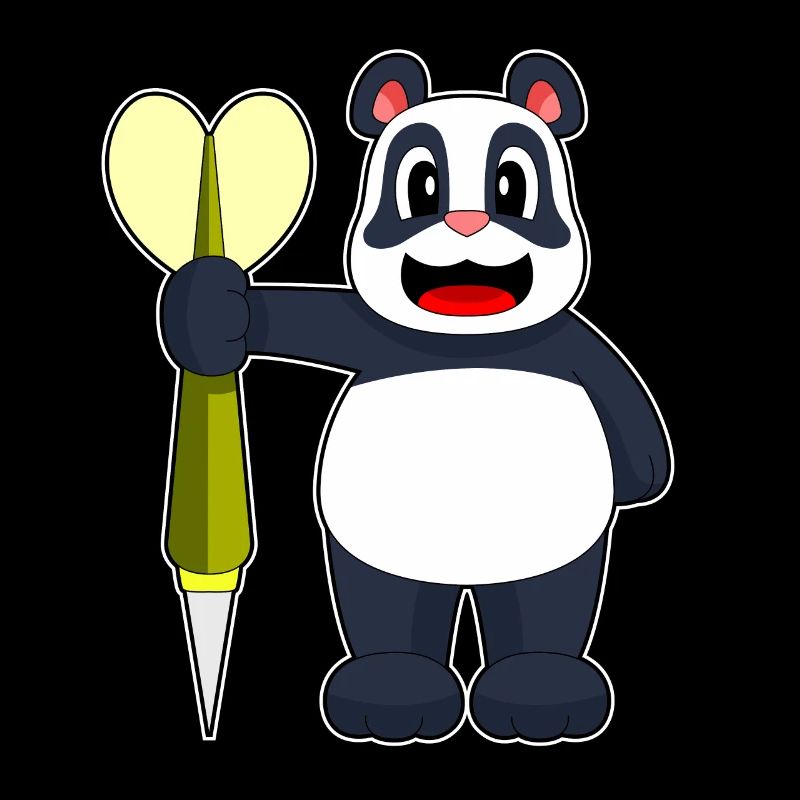Panda Dart Dartpfeil