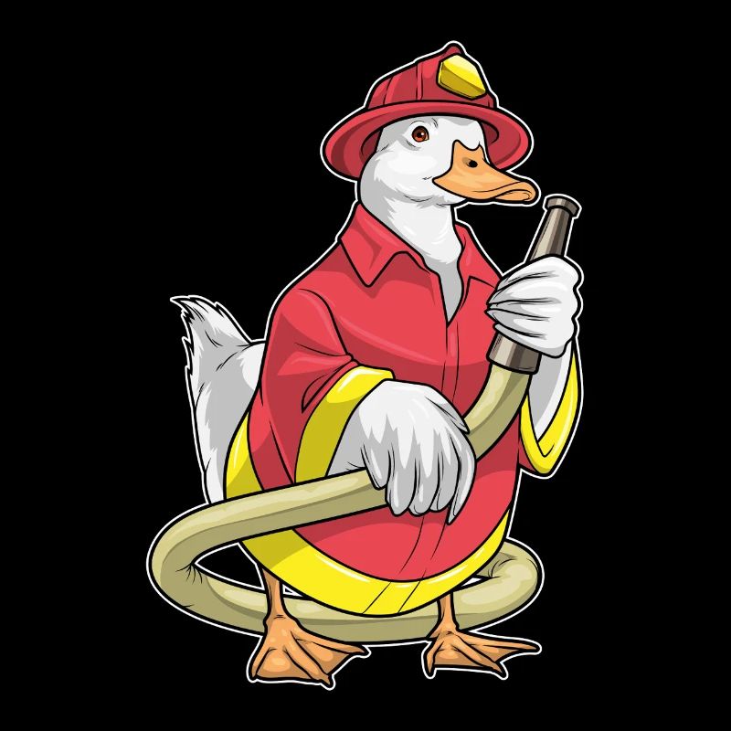Duck Firefighter Fire Hose Fire Brigade