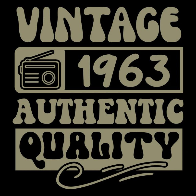 Authentic 1963 Vintage 1963 - Vintage 1963 Retro