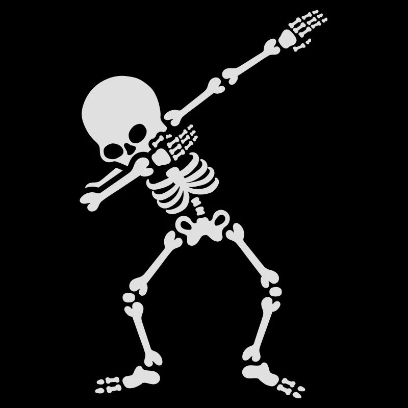 Dabbing squelette dab dance Halloween