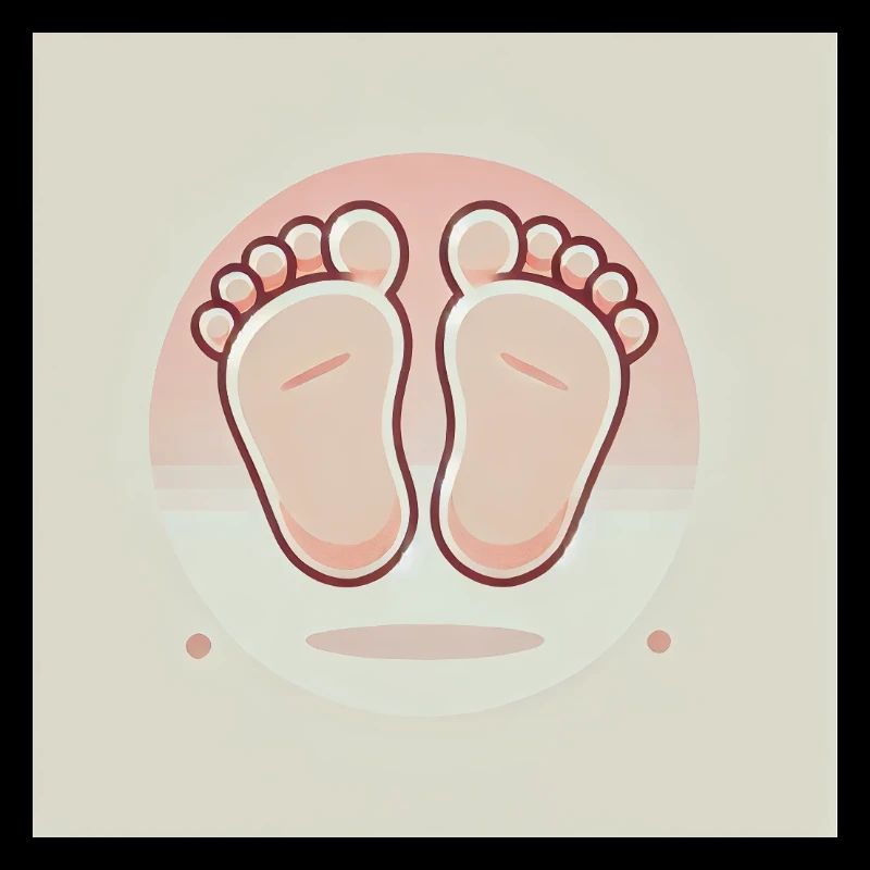 Mignons petits pieds de bébé