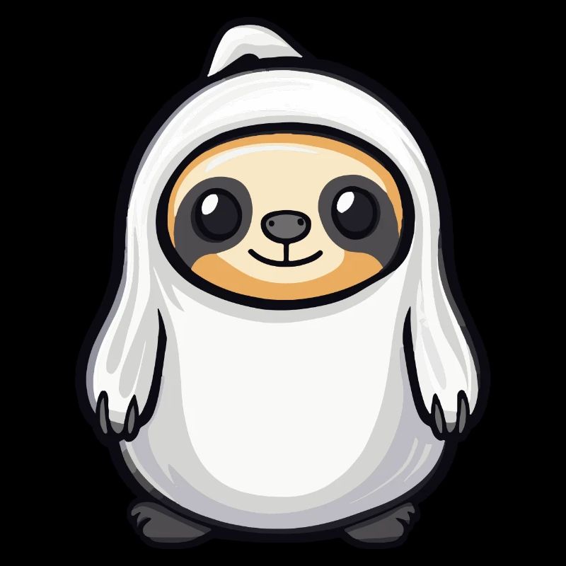 Faultier Halloween Comic Geist