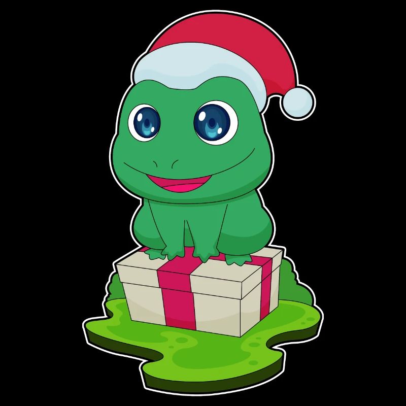 Frog Christmas Package