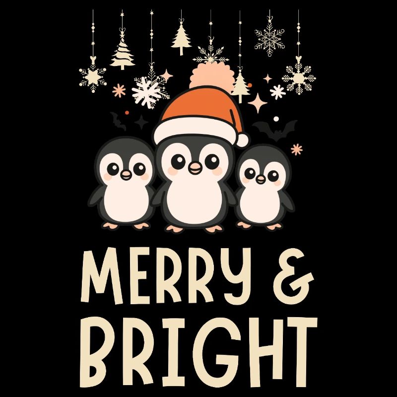 Cute and Bright Penguin Pattern
