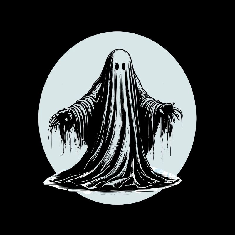 Cool graphic ghost design