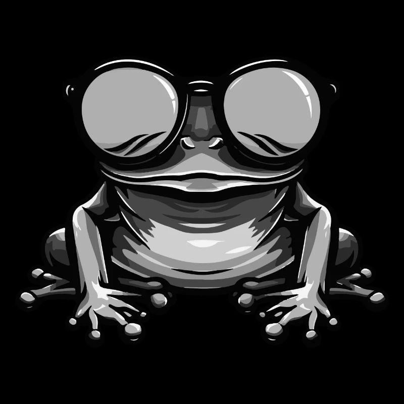 Grenouille drôle cool