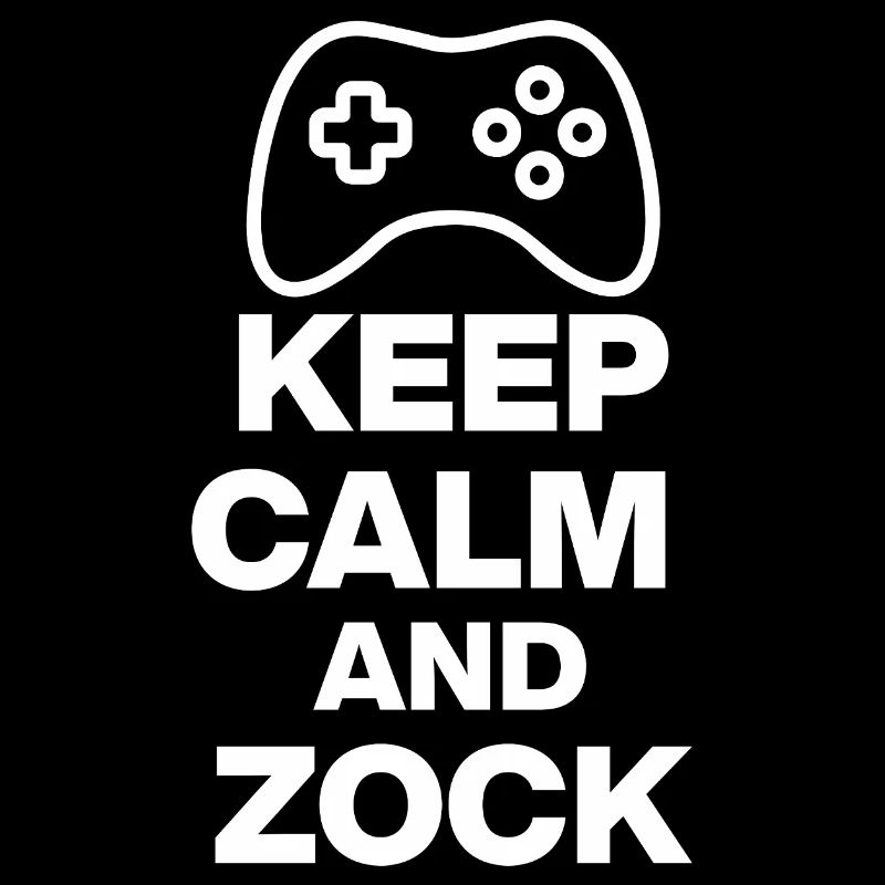 KEEP CALM AND GAMBLE! GAMING GAMER CONSOLE PC white