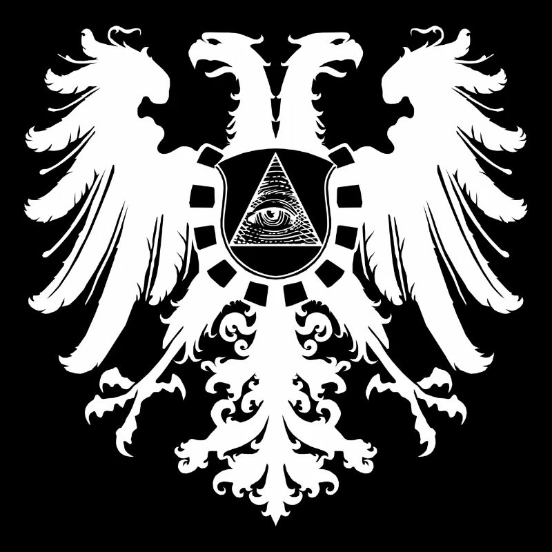 White Illuminati Eagle