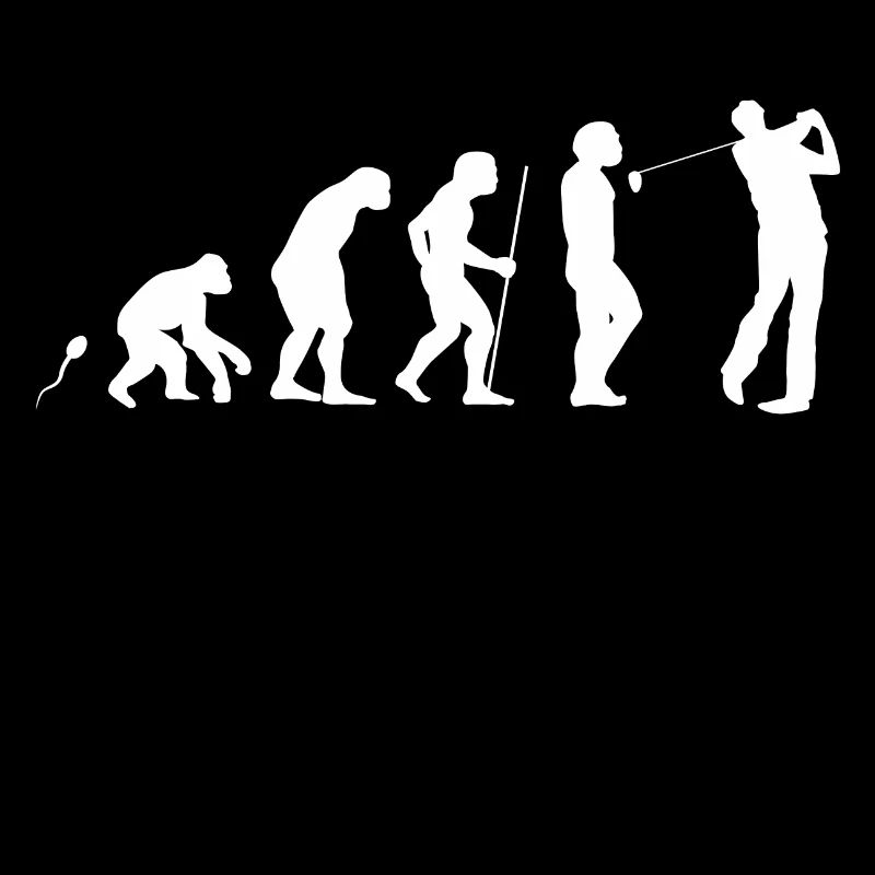 Golfen Evolution witziges Fun Shirt