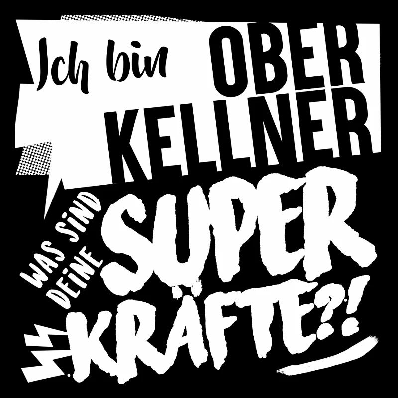 Superkräfte Oberkellner Geschenk