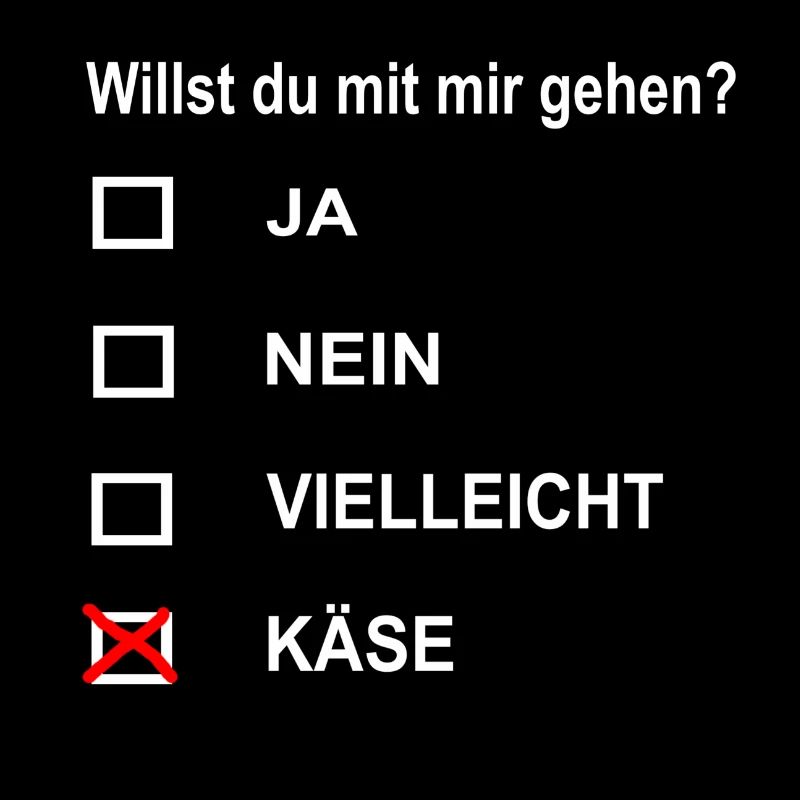 Willst du mit mir gehen? lustige Geschenkidee