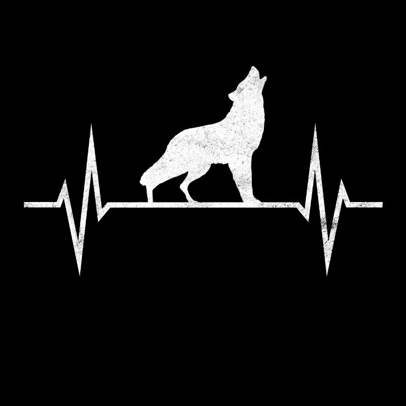 Wolf Wolves Wolf Pack Howling Dogs ECG Gift