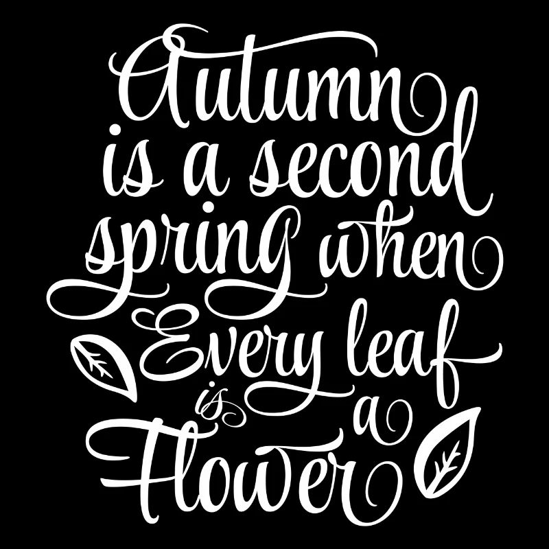 Autumn is a second Spring