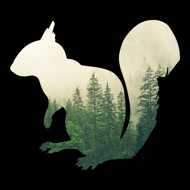 Eichhoernchen - Effet double exposition des forêts