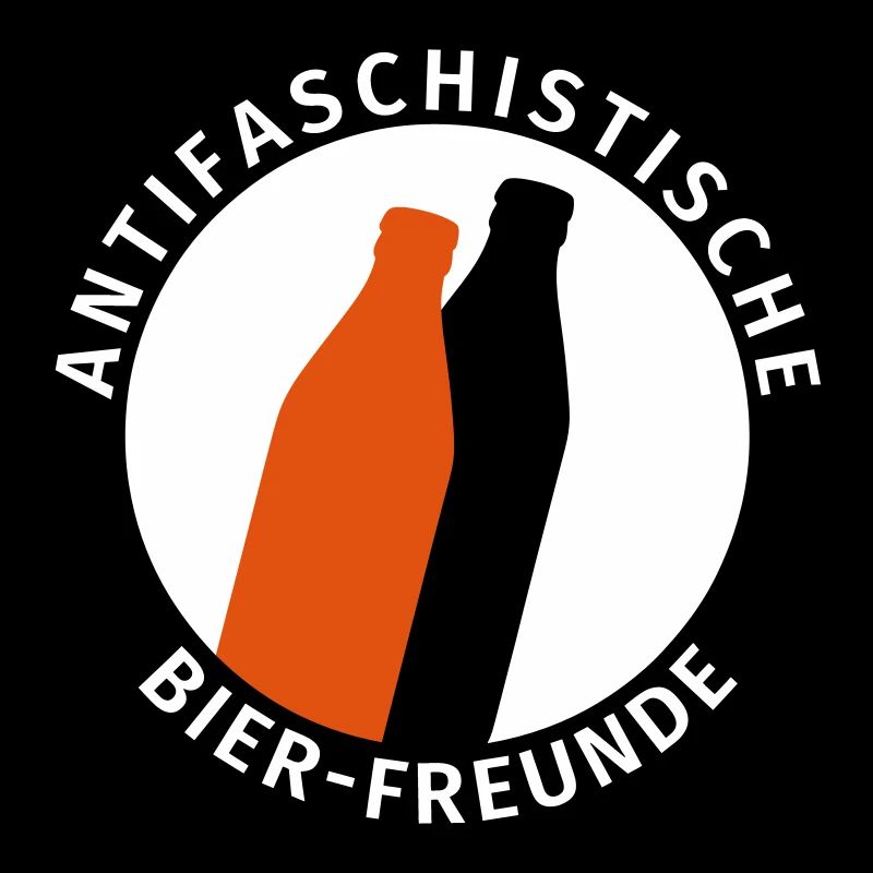 Antifa Logo Humor Antifaschistische Bier-Freunde