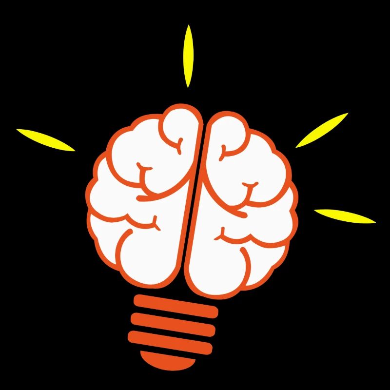 Lightbulb, bulb, light, brain