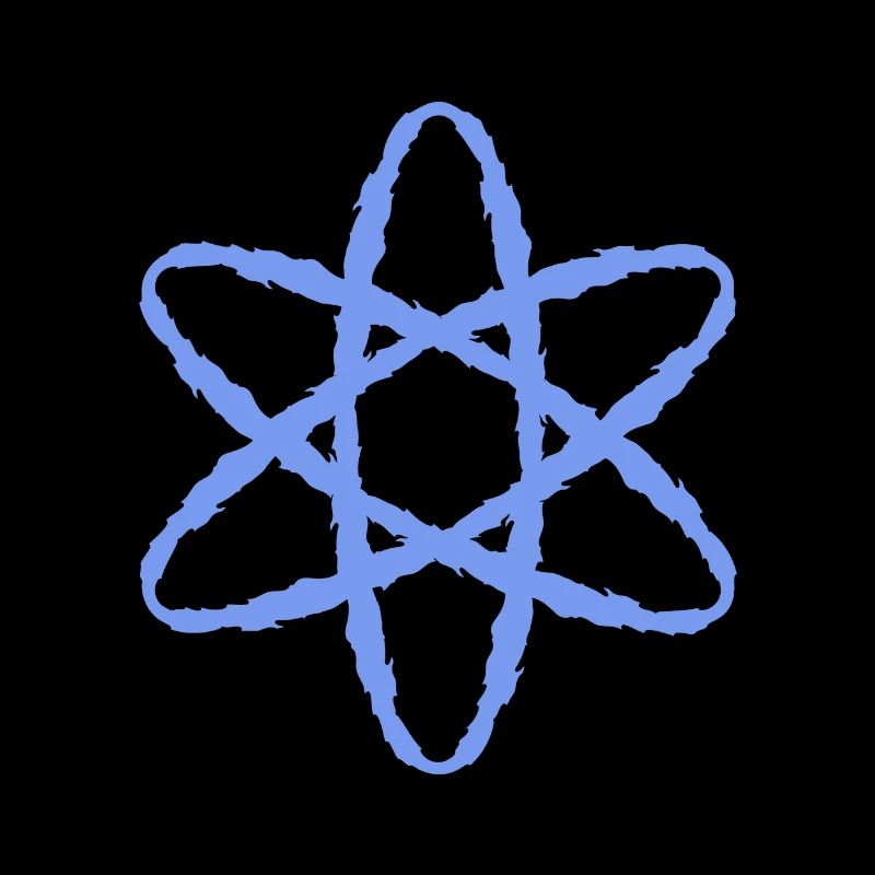 Atom symbol nuclear power