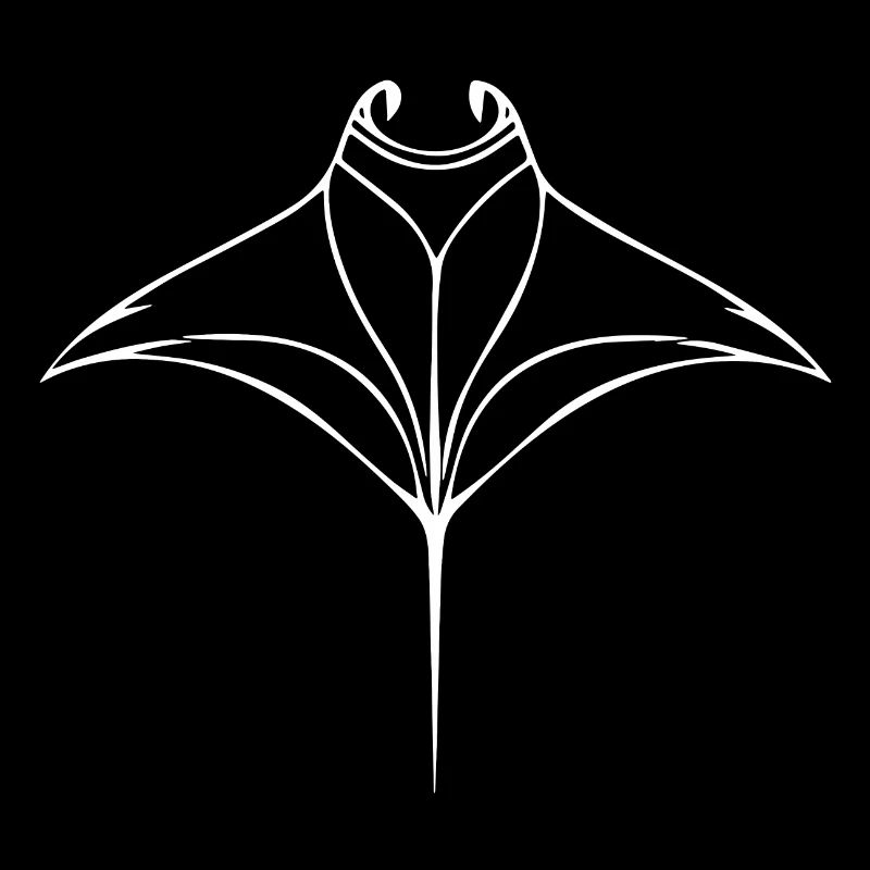 Mantarochen im eleganten Flug