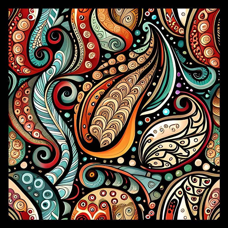 Zentangle Paisley Pattern