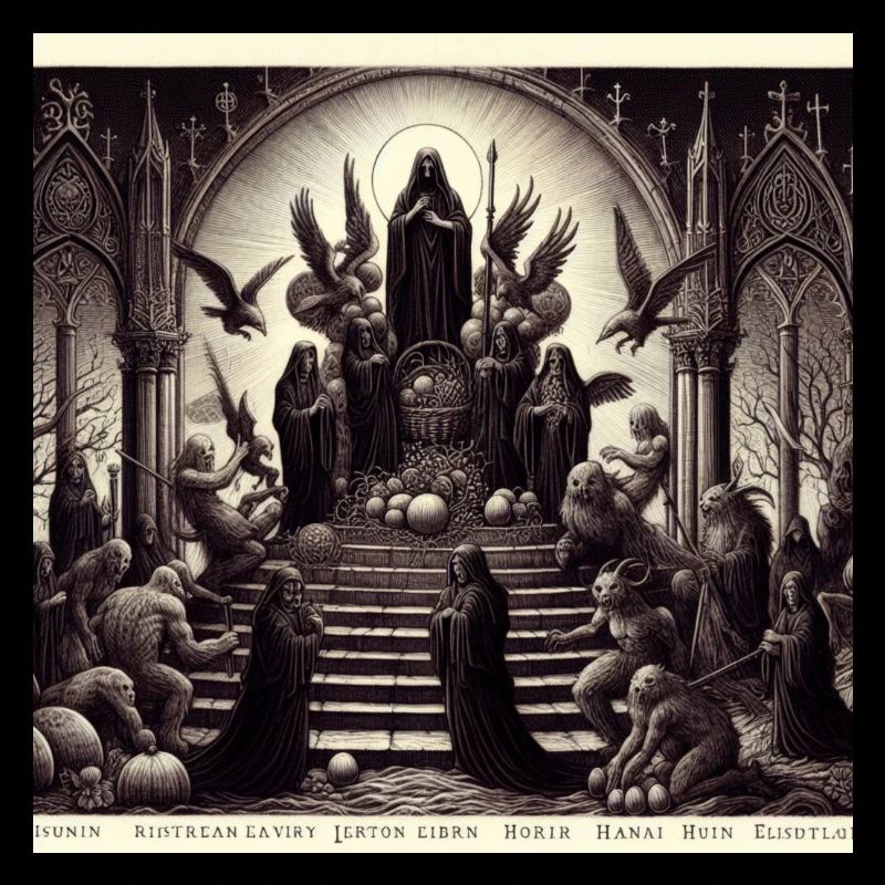 Gothic easter themed art