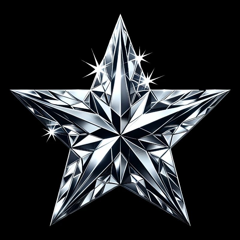 Diamantglänzender Stern