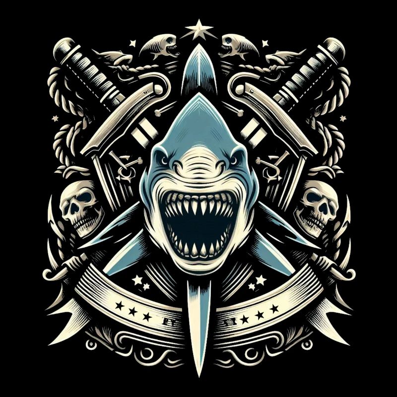 Logo du requin maléfique