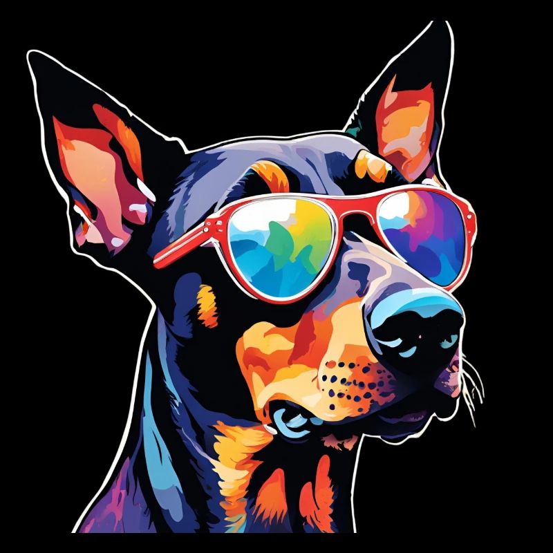 Dobermann bunt 1