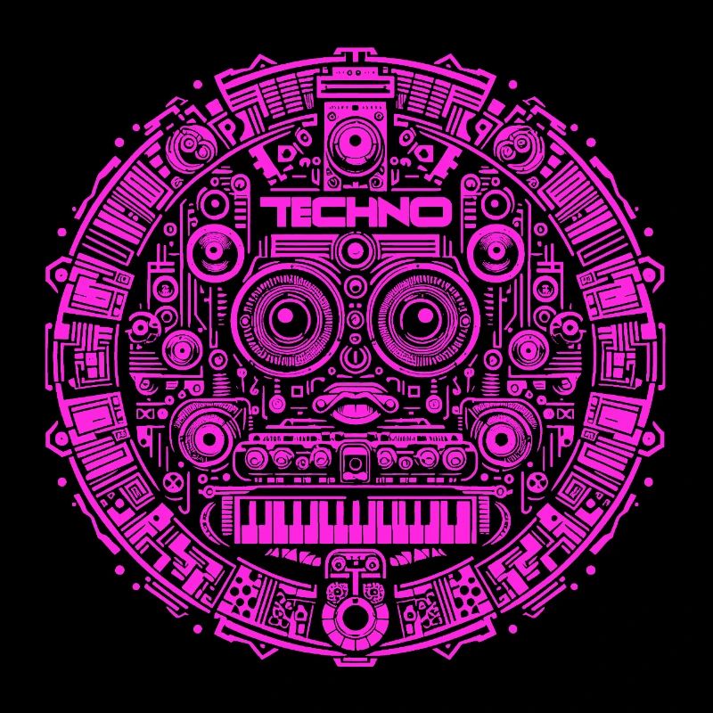 Techno Music Logo