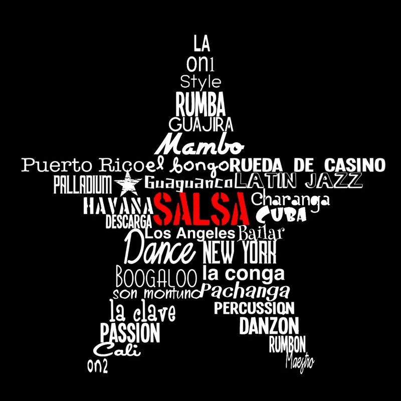 Salsa Star Shirt white - Mambo New York