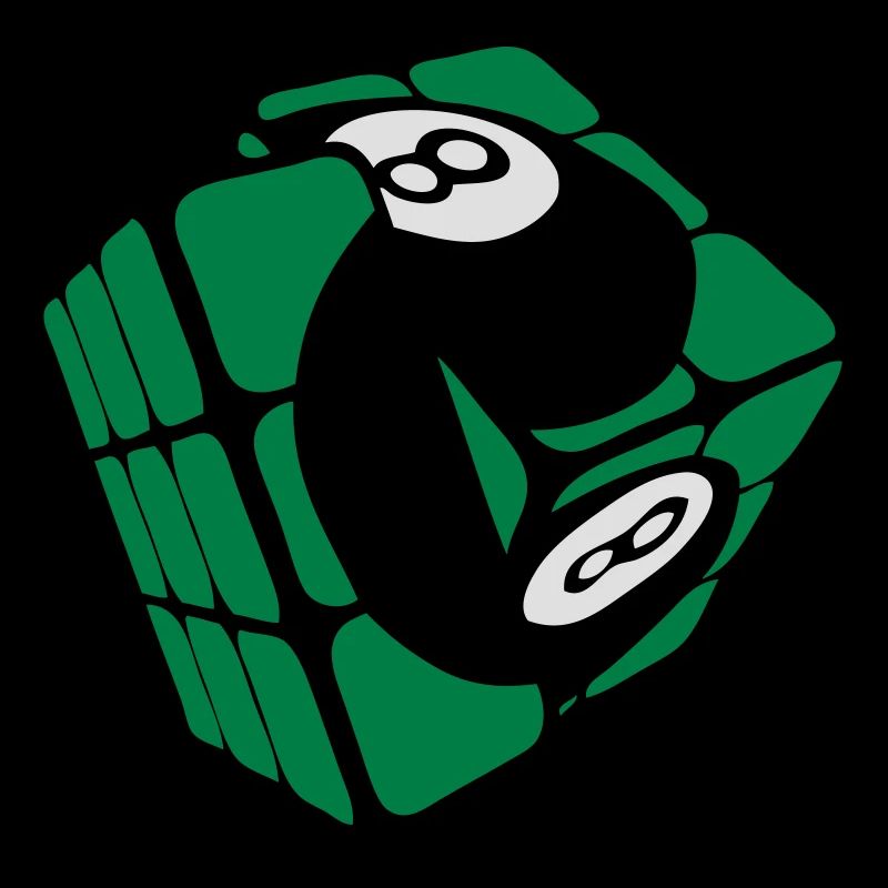 Würfel Billardkugel-Rubi-Form