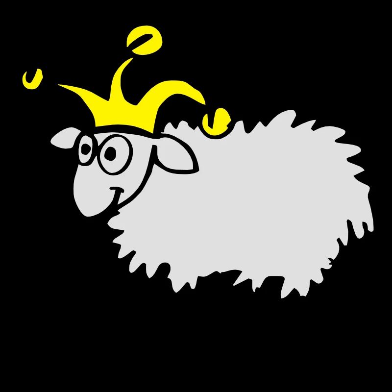 Sheep with dunce cap